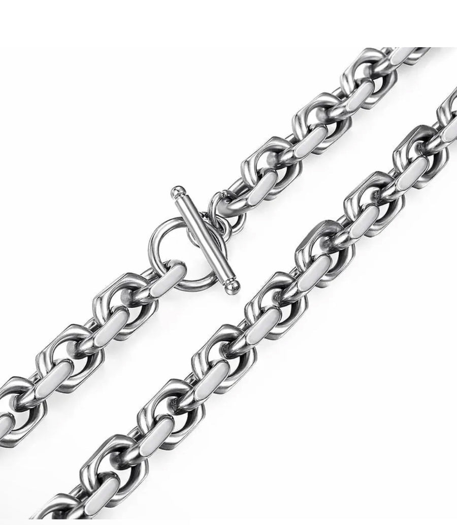 Chunky silver chain