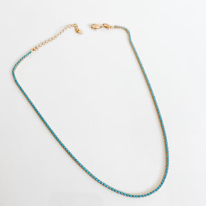 Mini turquoise tennis chain