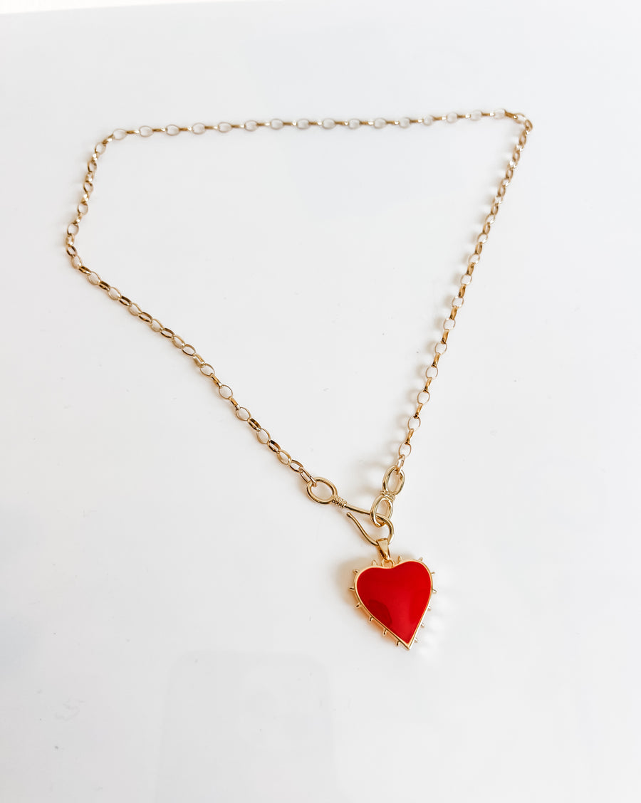 NORA RED HEART CHAIN