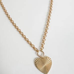 CIARA HEART CHARM NECKLACE