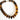 Chunky tiger eye brown resin bead necklace