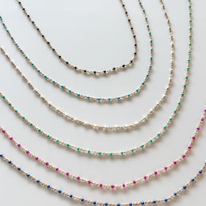 ERICA Enamel bead chain