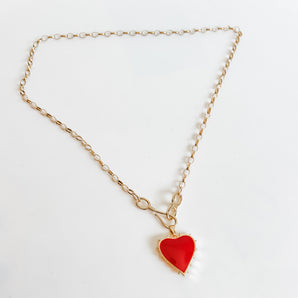 NORA RED HEART CHAIN