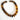 Chunky tiger eye brown resin bead necklace