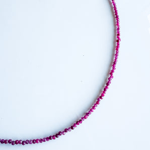 Mini Ruby candy gem necklace