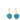 Turquoise Diamond drop earring
