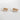 Baguette chain earrings