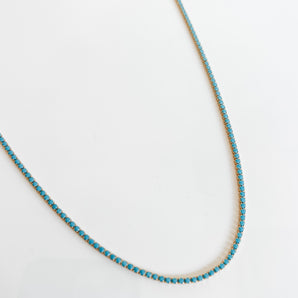 Mini turquoise tennis chain