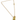 Dainty paperclip chain with yellow enamel bead charm cluster