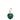Green Malachite heart charm