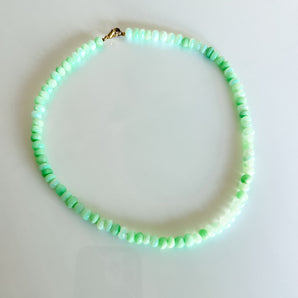 Bright green opal