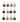 Gold pendants with colorful birthstone gemstones on a white background