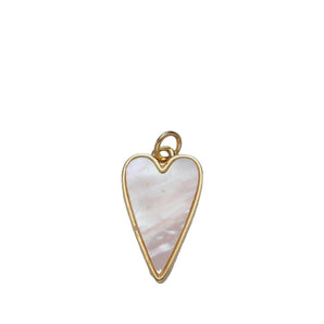 Mother of pearl heart charm