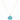 Turquoise shell charm