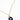 Blue enamel compass charm