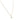 Mini diamond on gold filled cable chain