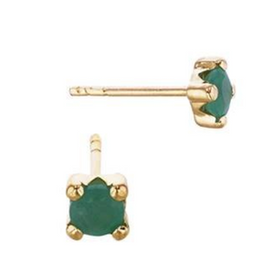 Fine Emerald stud earring