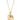 14K Gold Heart Necklace with CZ-Set Bail