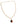 A gold chain necklace featuring a small, irregularly shaped pendant with a glossy dark red-brown center and a tiny clear stone inset, shown against a plain white background.