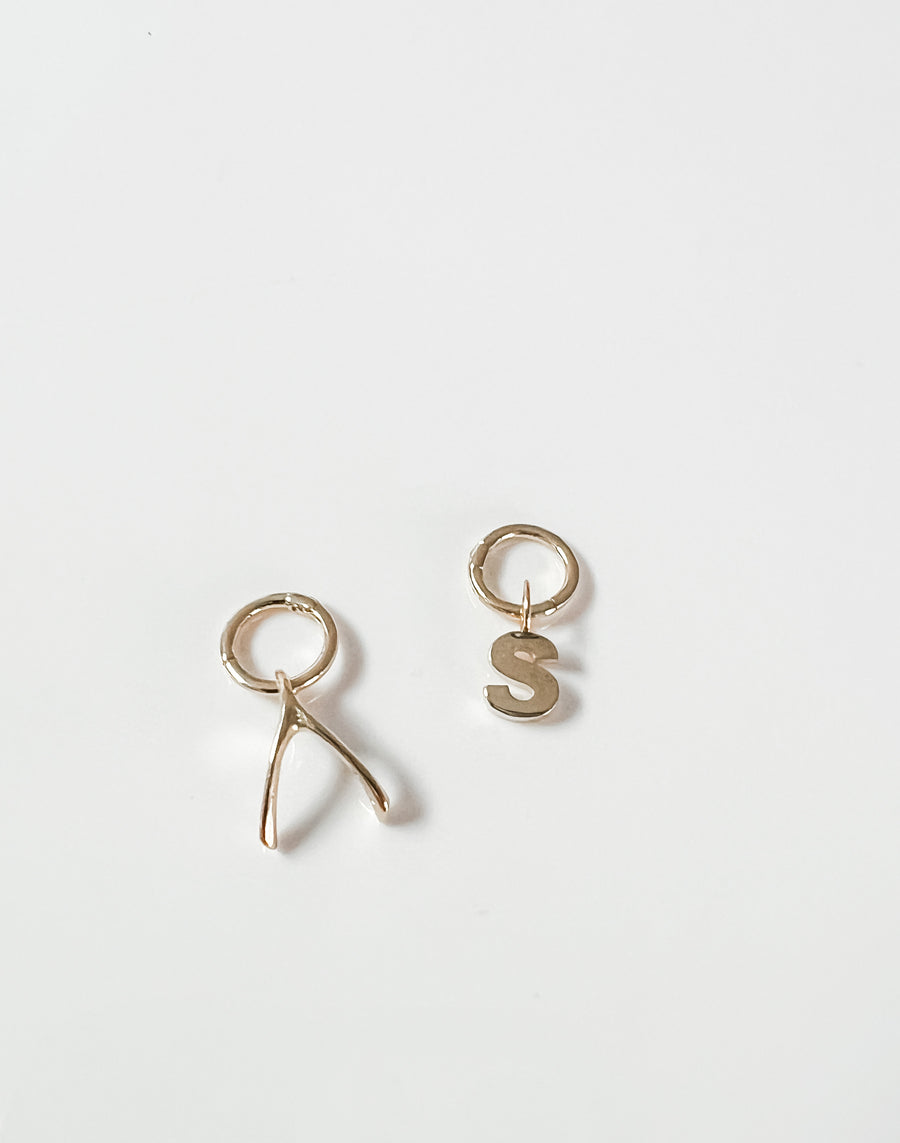 CHARM CLIP solid 14k