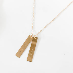 VERTICAL CHARLIE BAR NECKLACE
