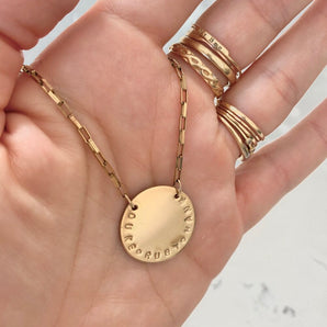 THE RHETT DISC NECKLACE