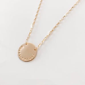 THE RHETT DISC NECKLACE