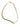A gold-filled curb chain necklace with freshwater pearls, displayed on a white background.