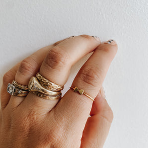 DOUBLE HEART RING