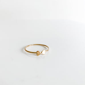 DOUBLE HEART RING