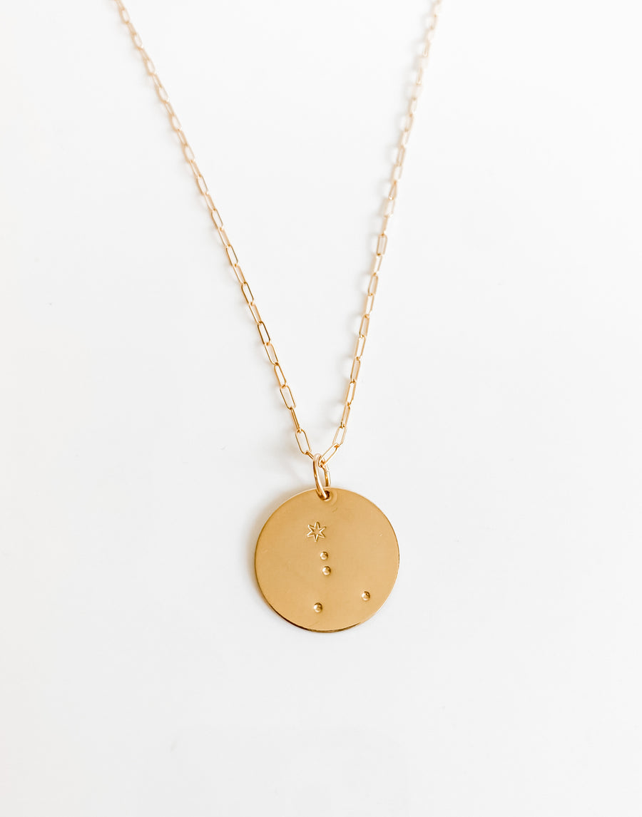 LARGE DISC NECKLACE
