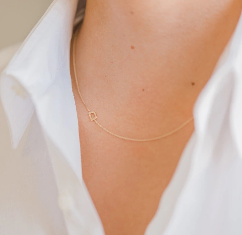 FLOATING INITIAL NECKLACE