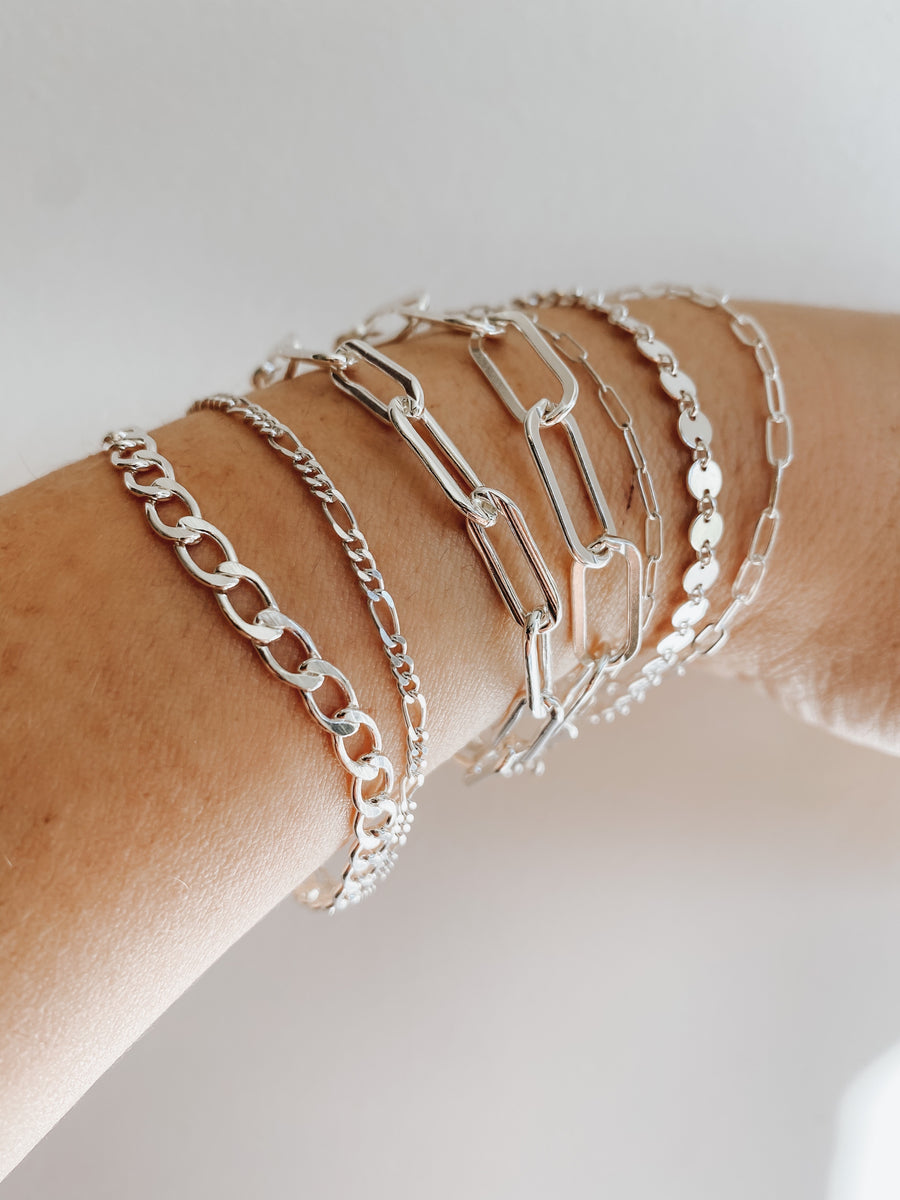 SILVER SEQUIN BRACELET