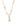 A gold-filled  paperclip necklace with a chain design and a single fresh water pearl attached to the chain.